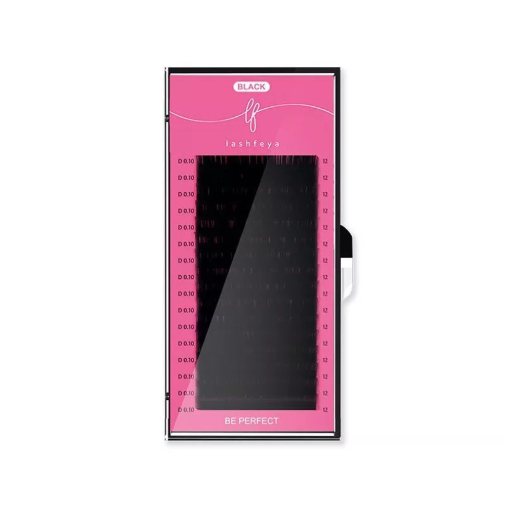 Ресницы чёрные lashfeya Black, 16 линий