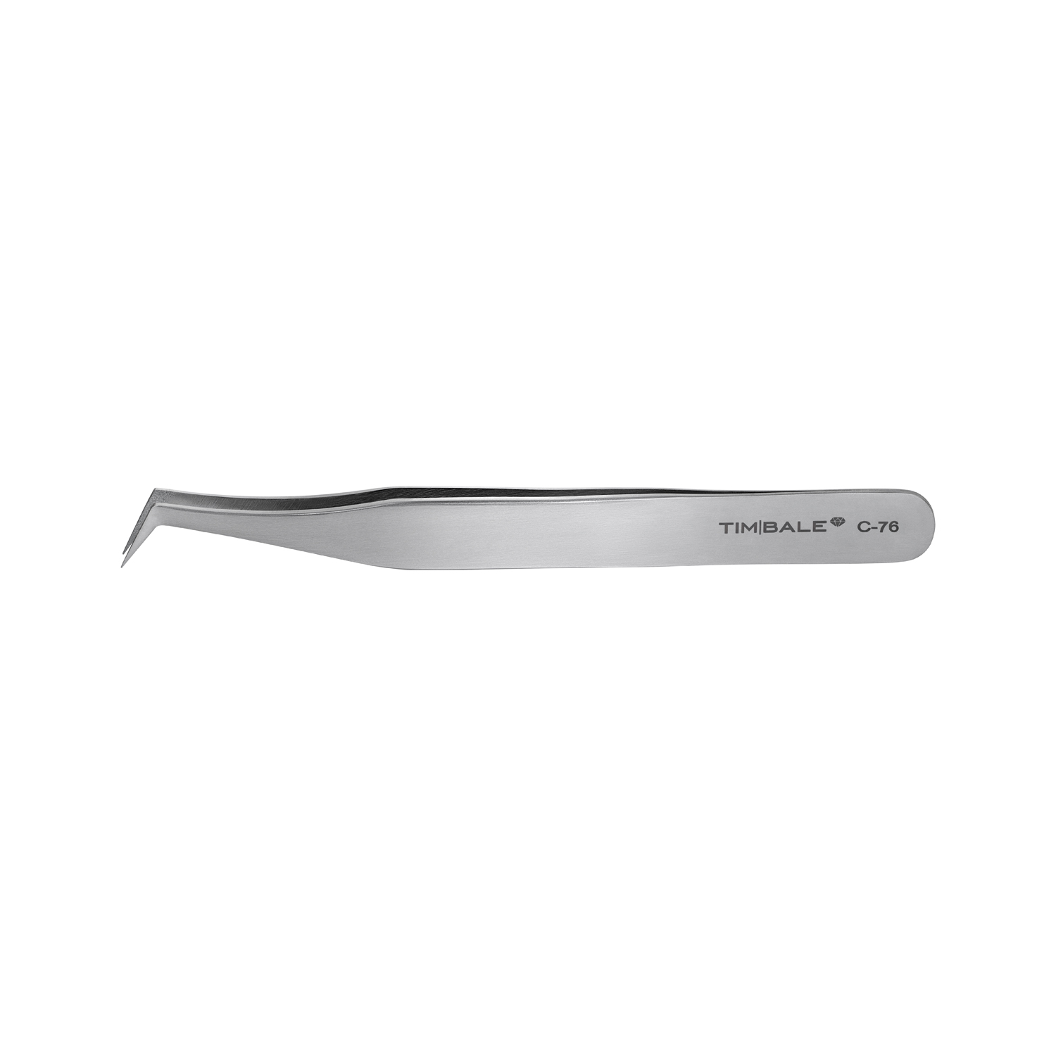 Пинцет для наращивания ресниц TimBale Diamond C-76