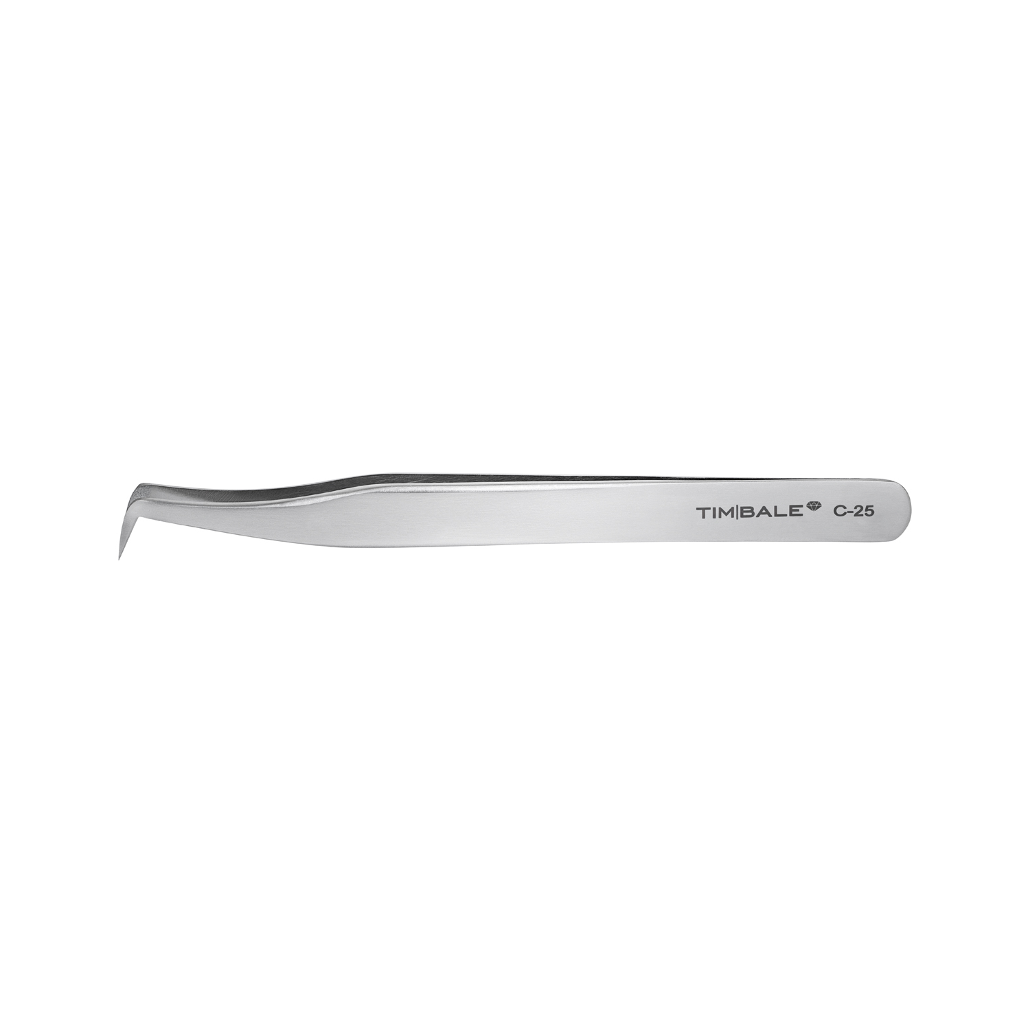 Пинцет для наращивания ресниц TimBale Diamond C-25