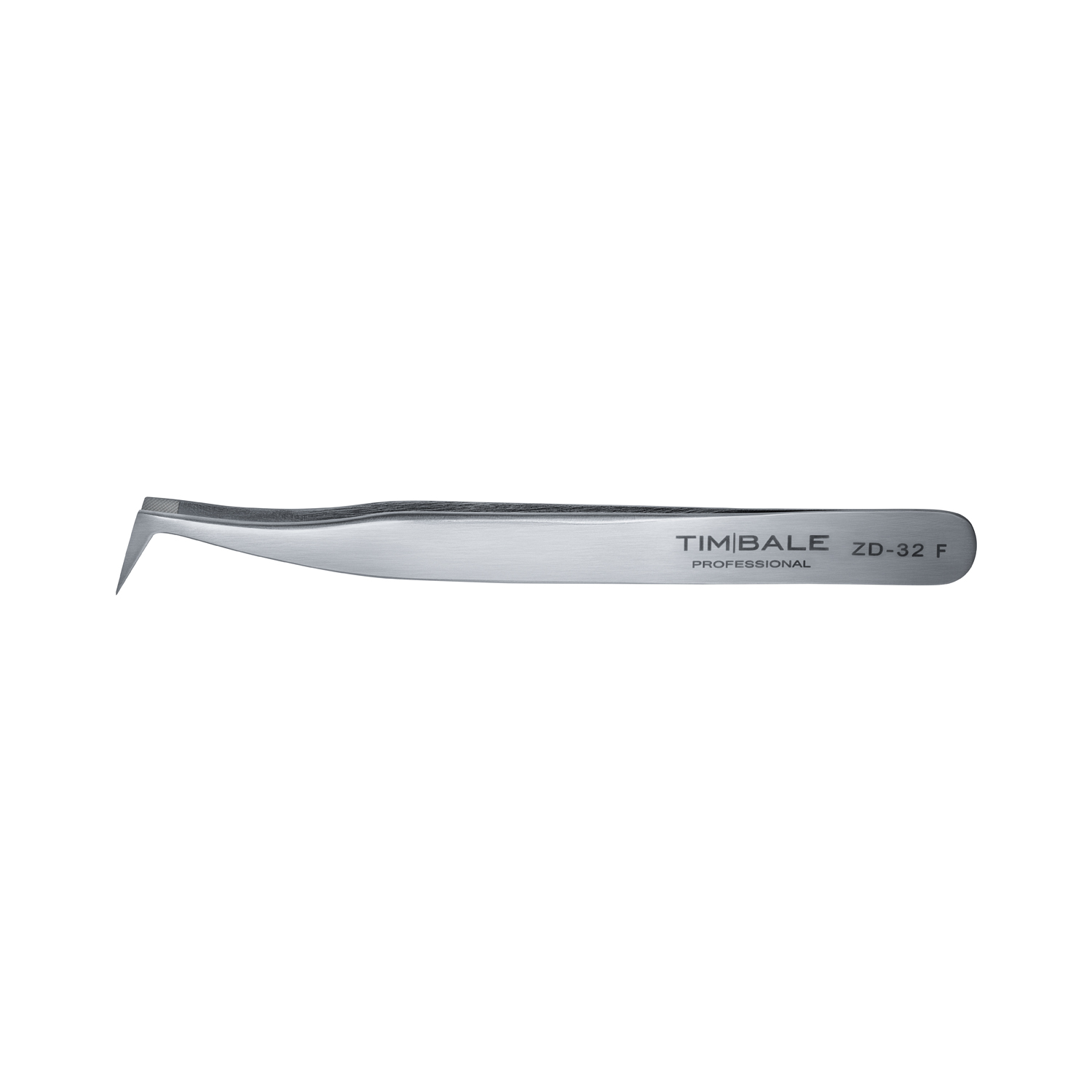 Пинцет для наращивания ресниц TimBale ZD-32, Fiber